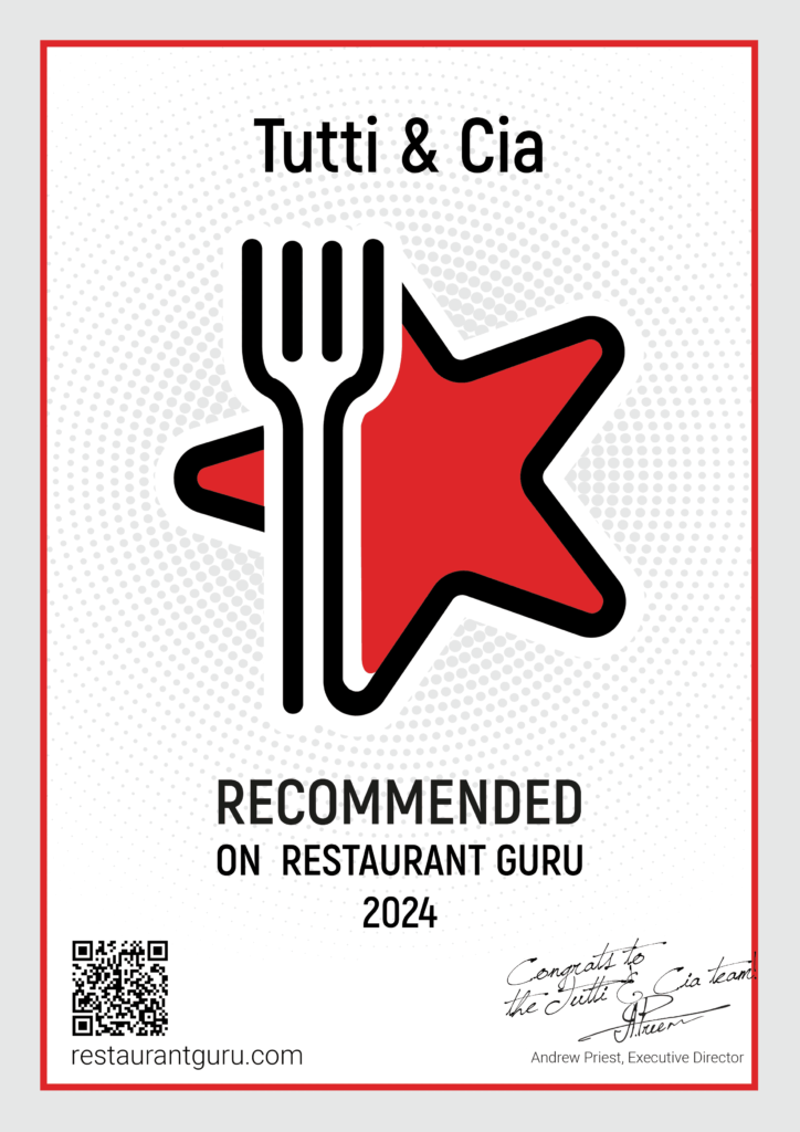 certificado restaurante guru tuttiecia