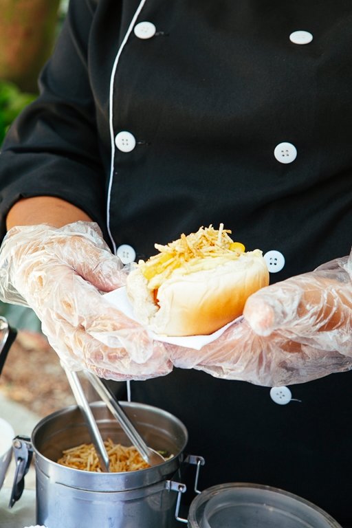 barraquinha de mini hot dog 