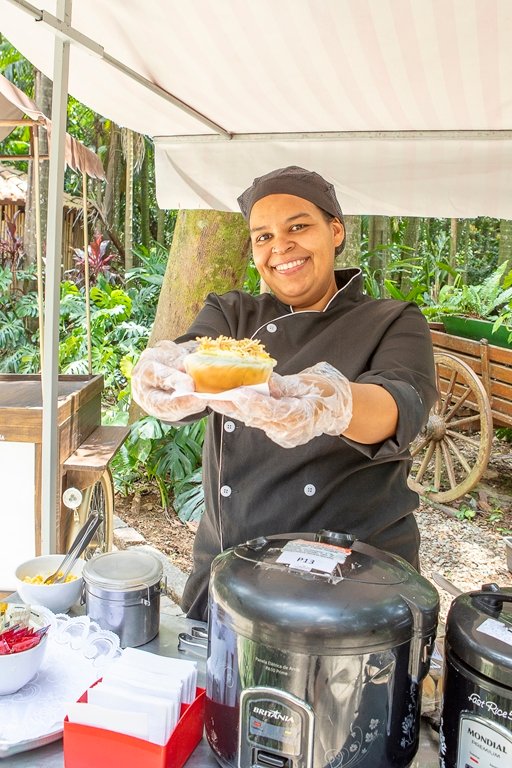 barraquinha de mini cachorro quente 