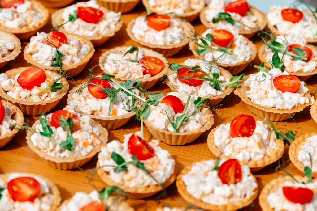 Pagamento Pendente 6 canapés de patê e tomatinho para buffet em casa